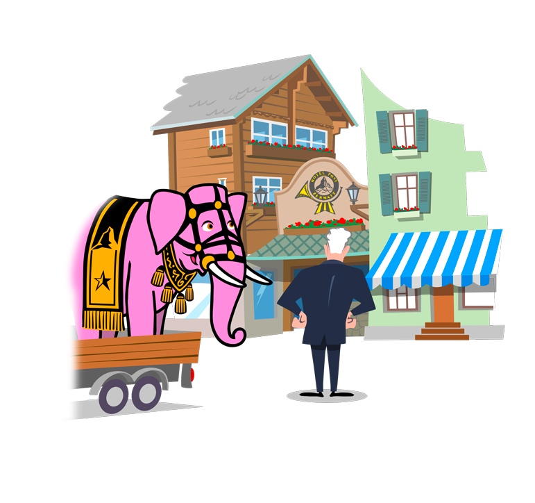 1979 — Pink Elephant illustration B
