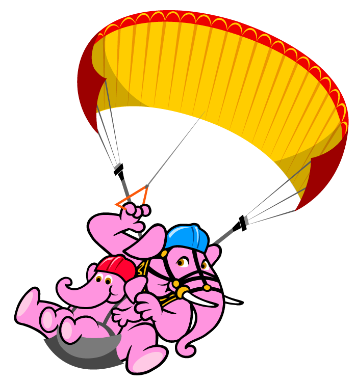 Paragliding tandem flight